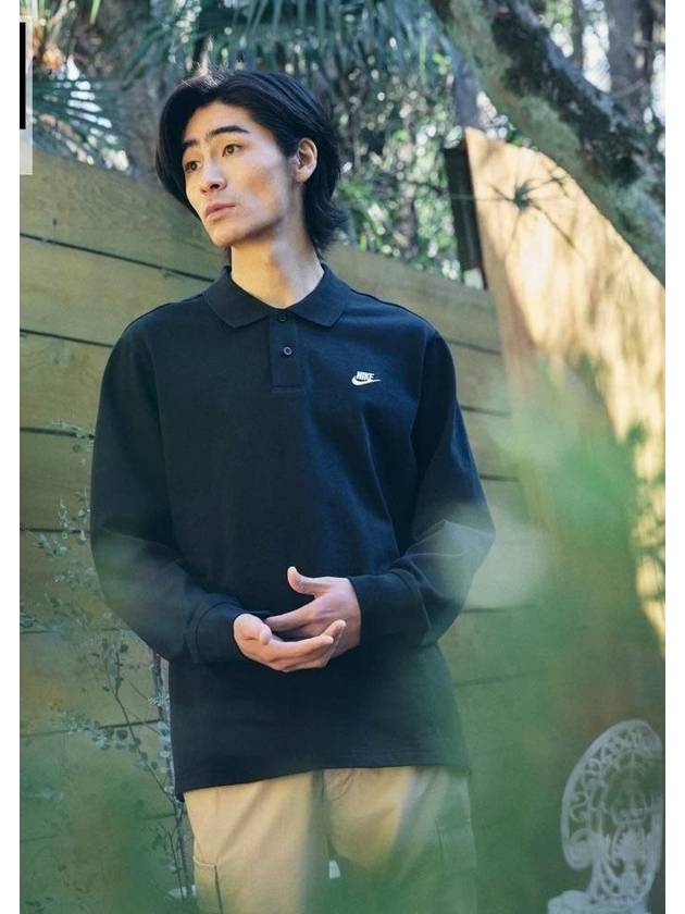 나이키 골프 남성 클럽 BB 니트 긴팔 폴로 티셔츠