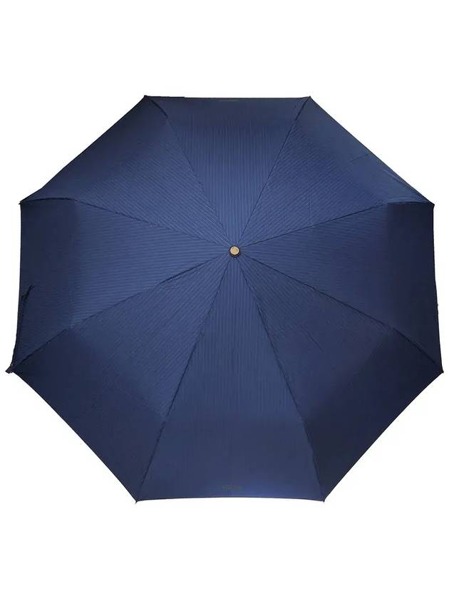 Moschino 핀스트라이프 접힌 우산 8509TOPLESSF_BLUE