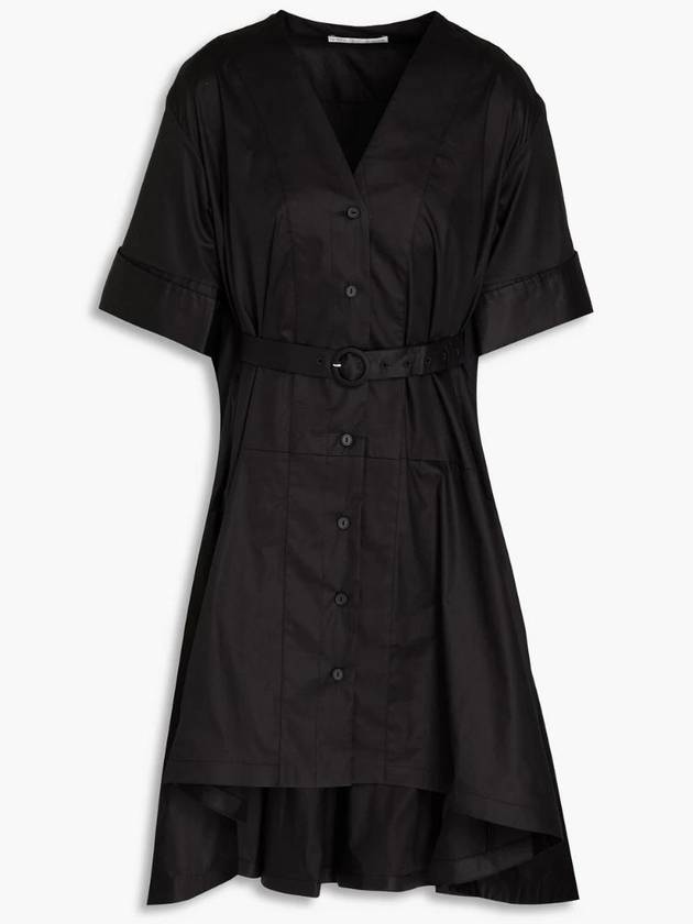 NB07 팔머하딩 여성 원피스 Belted stretch cotton poplin mini dress