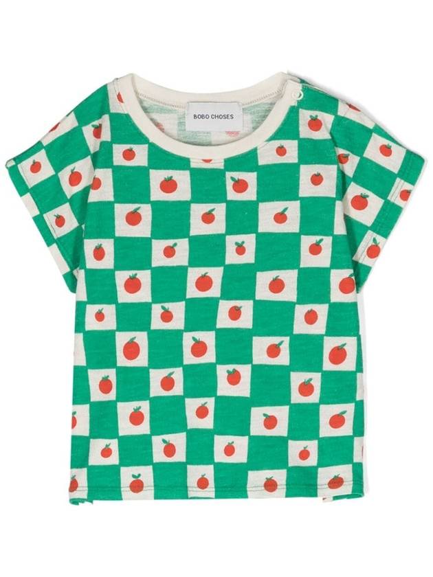 24SS BOBO CHOSES BABY TOMATO ALL OVER T SHIRT 124AB010OFF