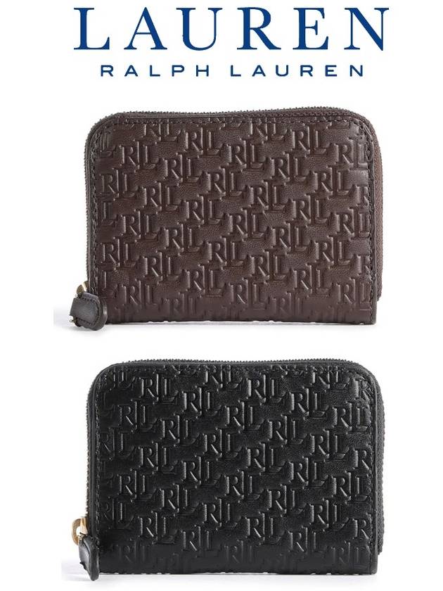 로렌랄프로렌 SM 엠보싱 소가죽 여성지갑 432883664