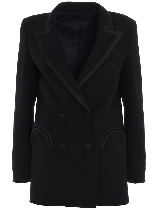 Blaze Milano Gros grain piping wool blazer