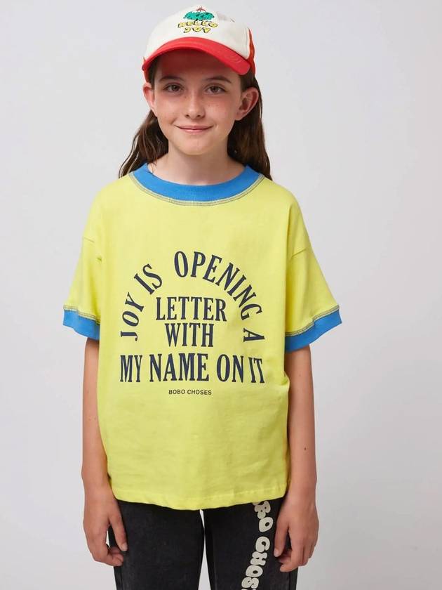보보쇼즈 25SS 아동 반팔 티셔츠 Joy Is T shirt B125AC015