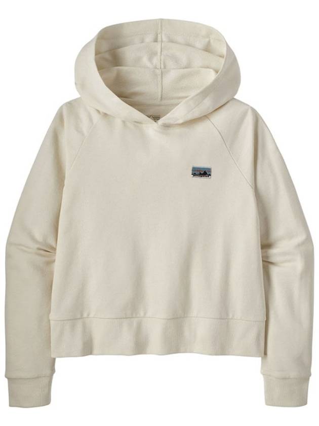 파타고니아 여성 오가닉 코튼 에센셜 후디 긴팔 후드 티셔츠 Wool White