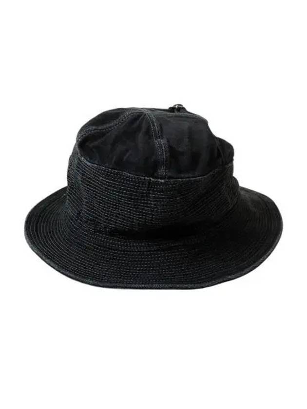 캐피탈 11.5 온즈 블랙 x 블랙 데님 더 올드 맨 앤 더 씨 햇 블랙 Kapital 11.5 oz. Black x Black Denim The Old Man and the Sea Hat Black