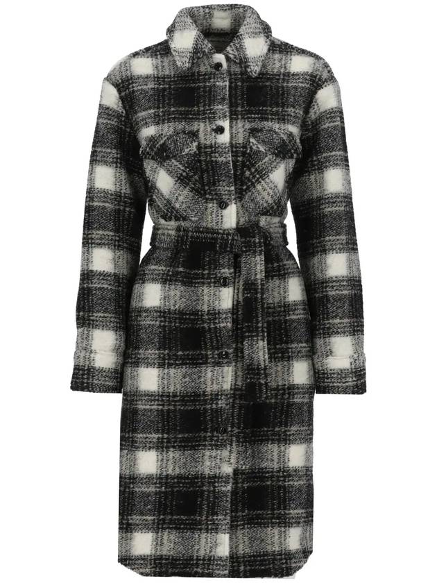 울리치 벨트 웨이스트 체크 코트 CFWWOS0073FRUT3155_1564