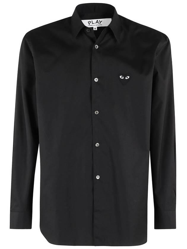 Comme des Garcons Play 로고 패치 셔츠