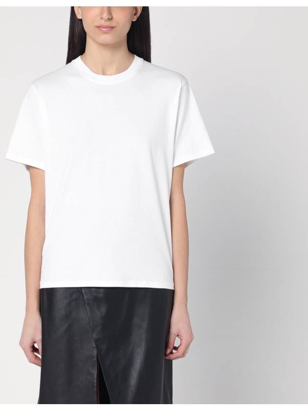 Loulou Studio White cotton crew-neck T-shirt