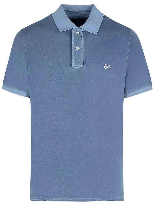ERL Navy Cotton Polo Shirt