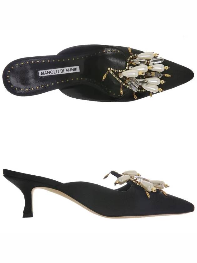 24SS 423 1615 0002 BLCK 마놀로블라닉 ORIENTALIA 쥬얼 뮬