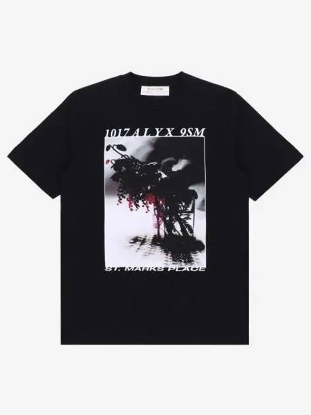 1017 알릭스 9SM 아이콘 플라워 숏슬리브 티셔츠 블랙 1017 Alyx 9SM Icon Flower S S T Shirt Black