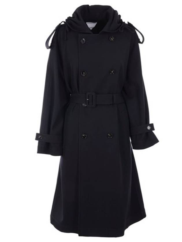 Bottega Veneta 더블 브레스티드 벨트 트렌치 코트