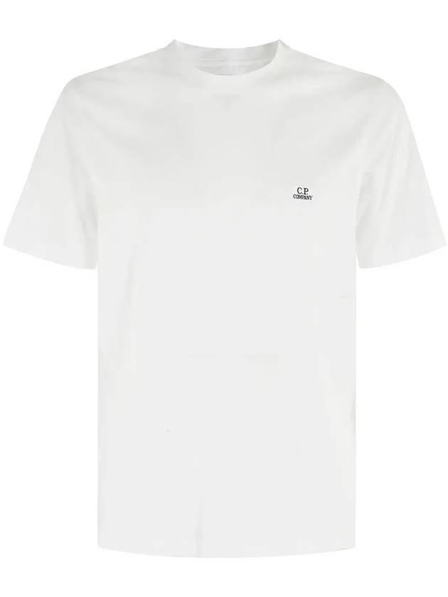 C.P. 회사 로고 티셔츠 18CMTS031A005100W096_103GAUZEWHITE