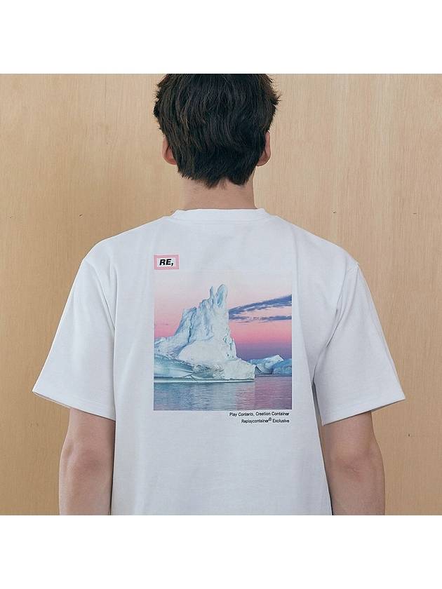 RE square campaign half tee gracier