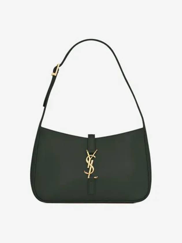 생로랑 스무스 레더 브론즈 모노그램 르 5 아 7 호보백 버트 폰스 Saint Laurent Bronze Monogram Le 5 A 7 Hobo Bag in Smooth Leather Vert Fonce