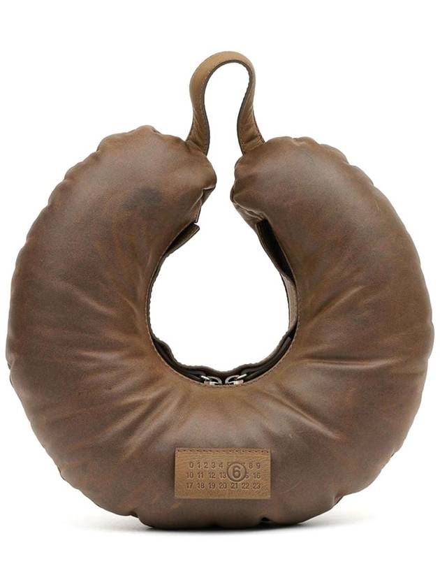 MM6 Maison Margiela Travel Pillow Leather Shoulder Bag
