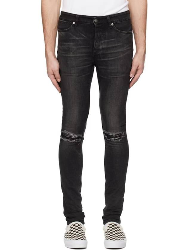 Black Van Winkle Tarr Repair Jeans 251088M186066
