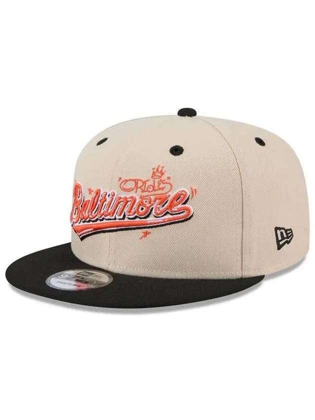 뉴에라 볼티모어 오리올스 팀 Art 9FIFTY 950 스냅백 Hat 9747339