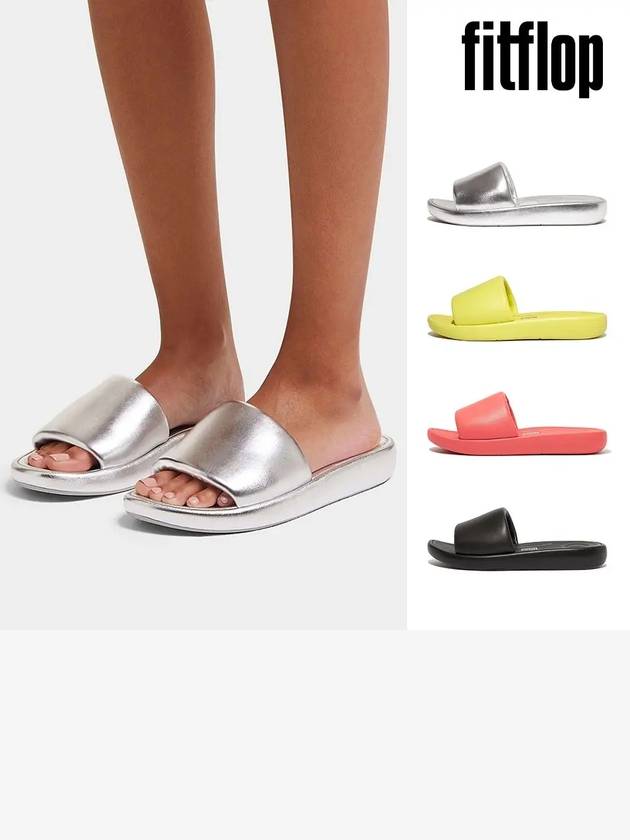 핏플랍 슬리퍼 이쿠션 디럭스 패딩 가죽 신발 4컬러