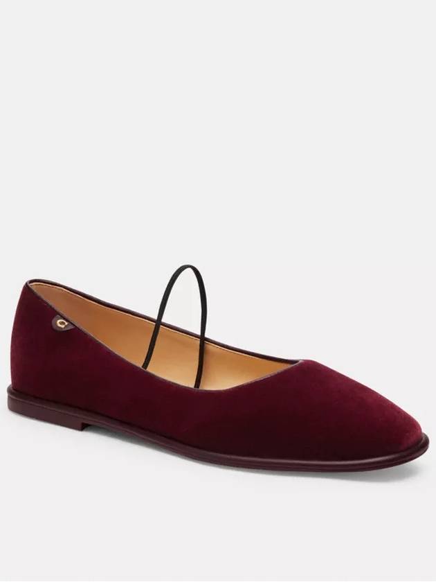 코치 에밀리아 메리 제인 여성 슬립온 Merlot