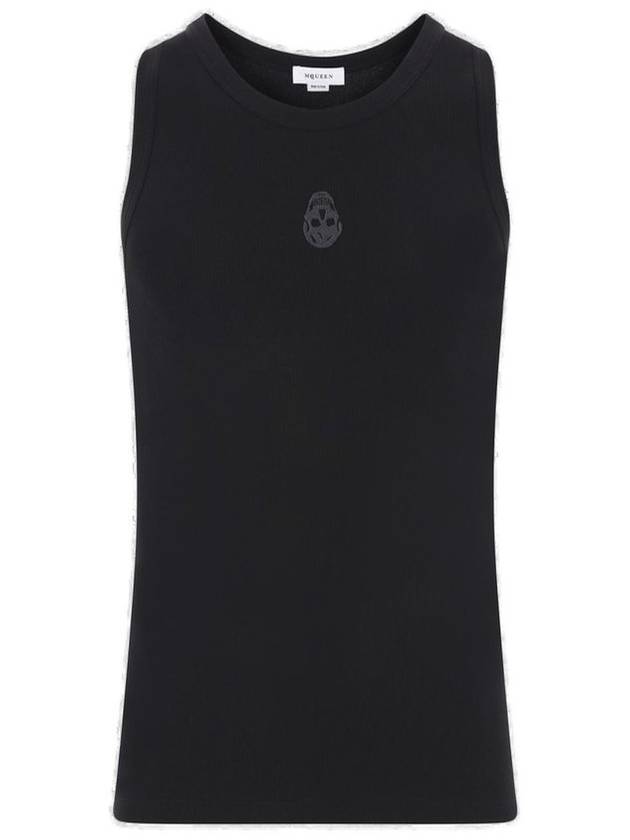 알렉산더 맥퀸 스컬 슬리브리스 블랙