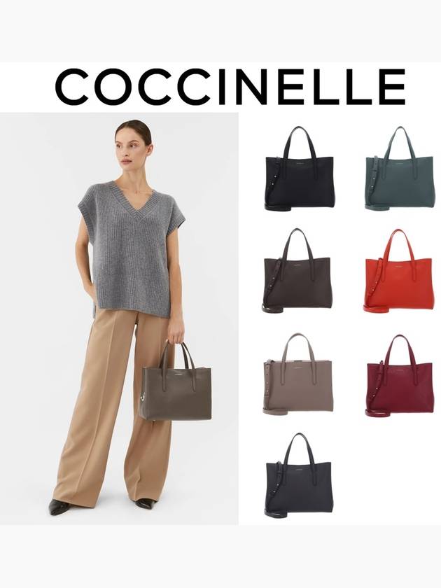 코치넬리 가방 스왑 그레인 가죽 핸드백 E1 P8F 18 01 01