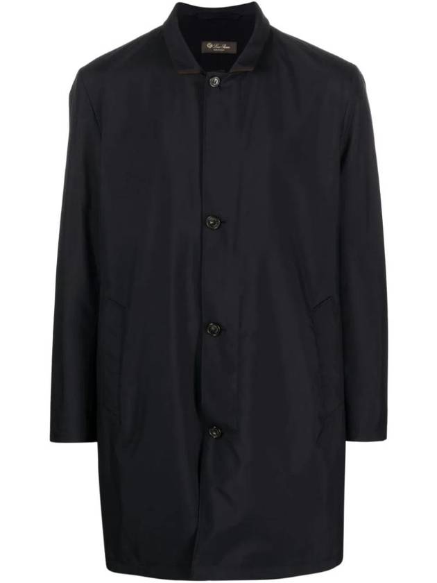 로로피아나 버튼 업 가죽 코트 FAM5516