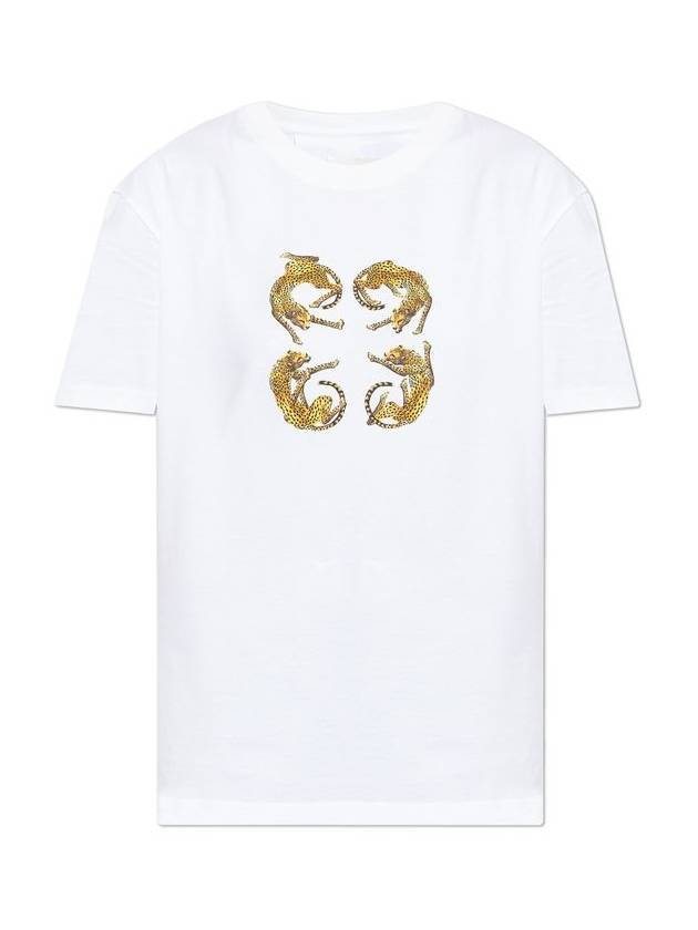 지방시 로고 프린트 크루넥 티셔츠