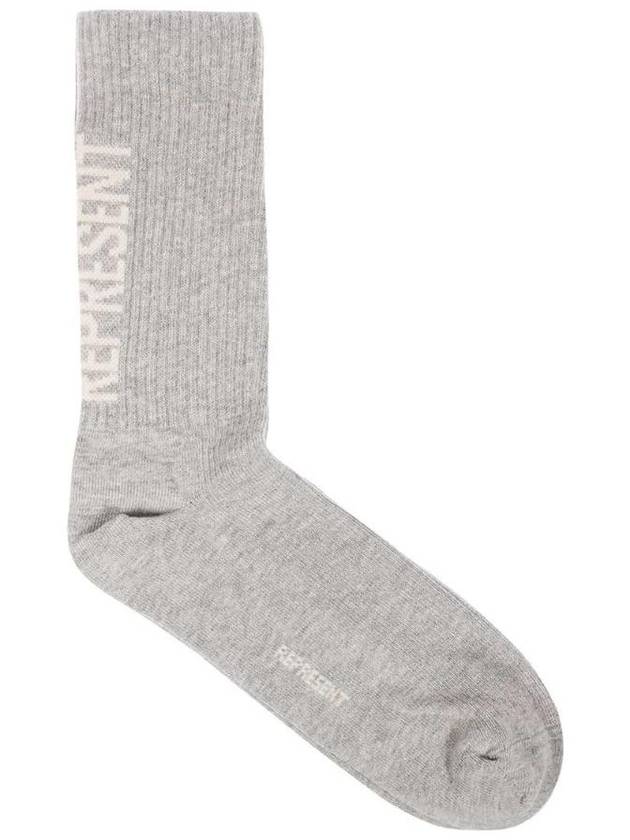 리프리젠트 남성 Cotton Socks With Logo grey