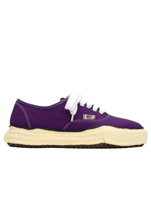 메종 미하라 야스히로 베이커 OG 솔 오버다이드 캔버스 로우탑 스니커즈 퍼플 Maison Mihara Yasuhiro Baker OG Sole OD Canvas Low top Sneakers Purple