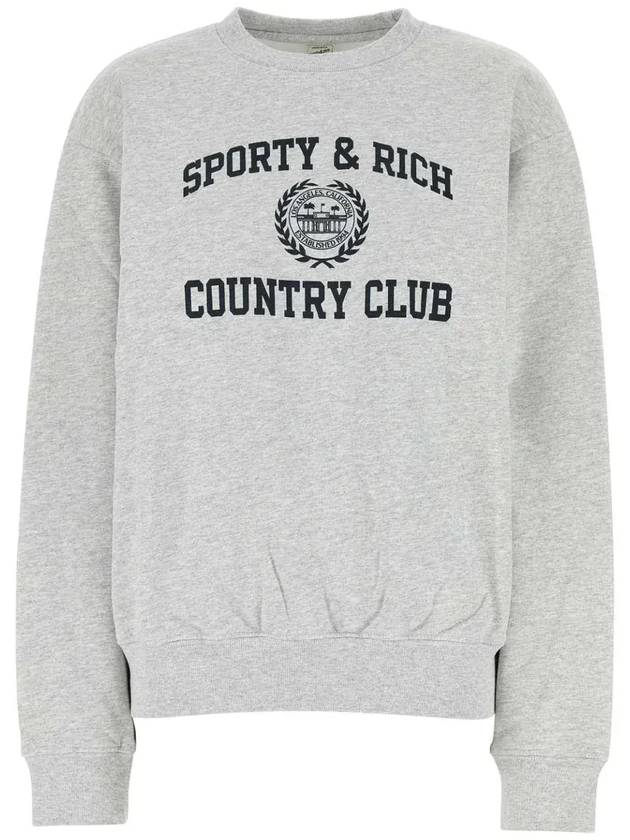 스포티 & 리치 바시티 크레스트 크루넥 스웨트셔츠 ST071516218GY03_HEATHERGRAY