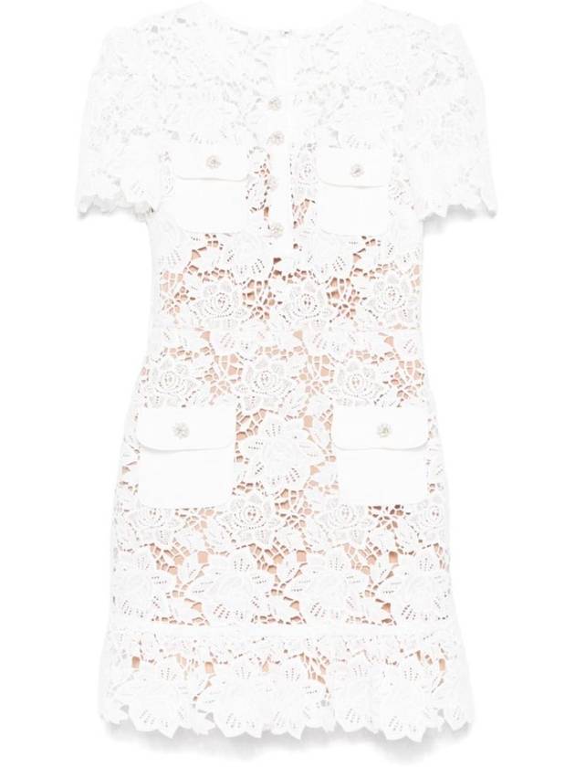 셀프포트레이트 플로럴 레이스 미니 드레스 RS25983SW