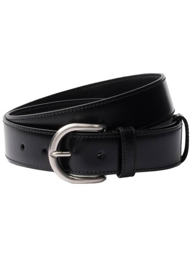 프라다 레더 벨트 블랙 2CS130 X72 F0002