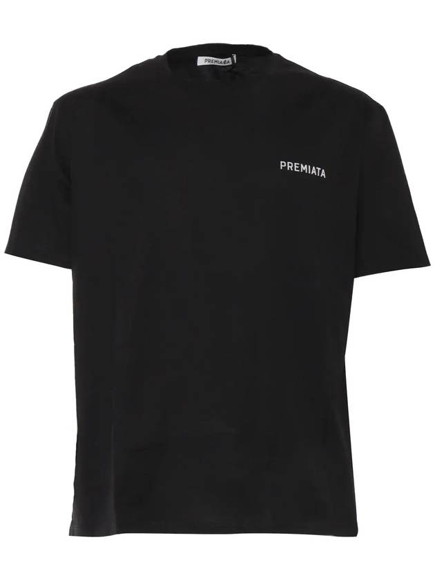 Premiata 로고 프린트 크루넥 티셔츠 PA1019_JERSEYBLACK