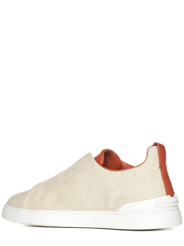 Ermenegildo Zegna 트리플 스티치 레이스업 스니커즈 Ermenegildo Zegna Triple Stitch Lace Up Sneakers