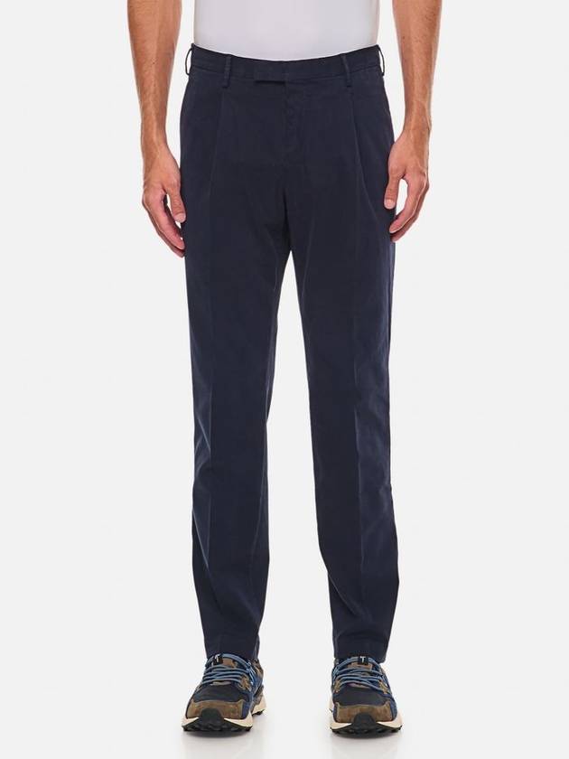 PT01 Pleated Cotton Trousers