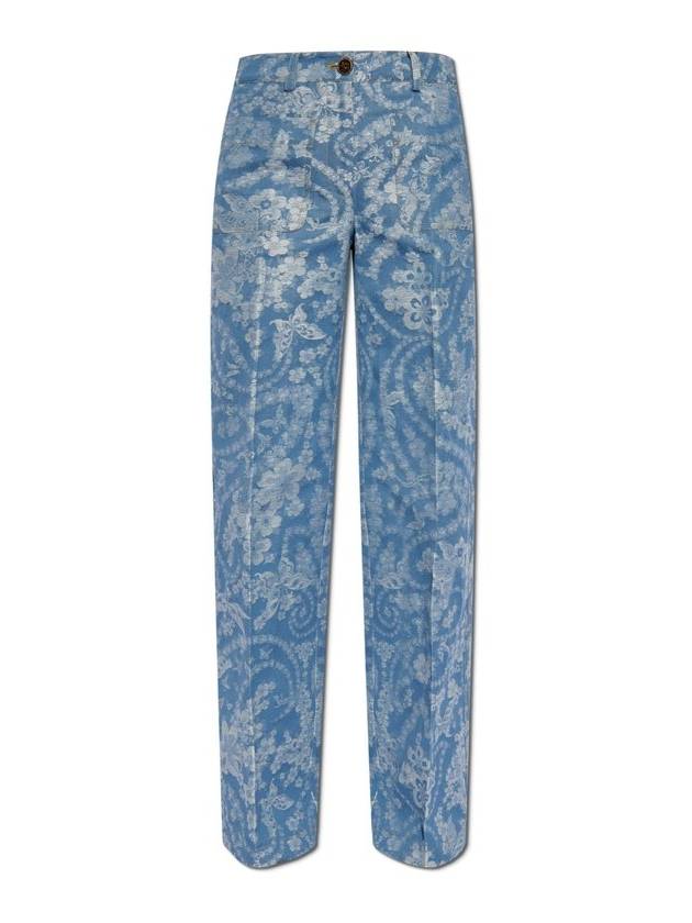Etro 플로럴 프린트 팬츠