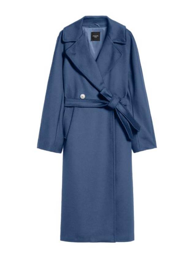 위켄드 막스마라 레지나 울 싱글 코트 블루