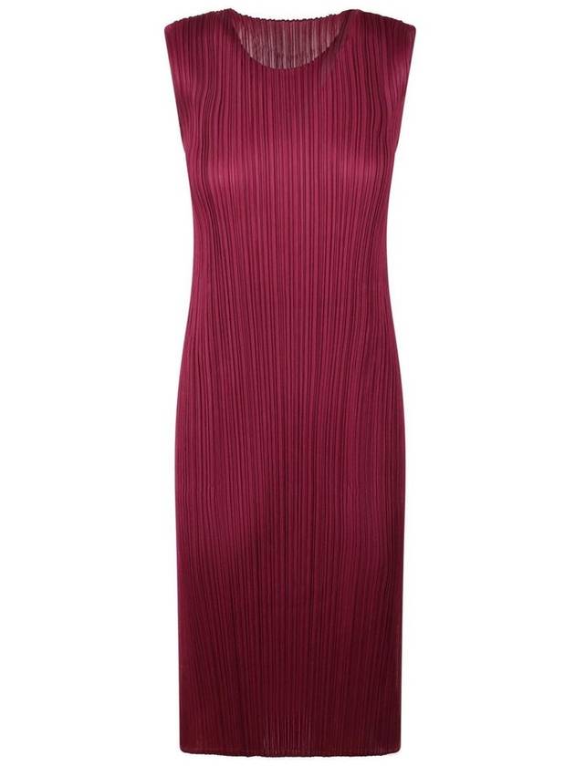 플리츠 플리즈 이세이 미야케 3월 슬리브리스 플리츠 미디 드레스