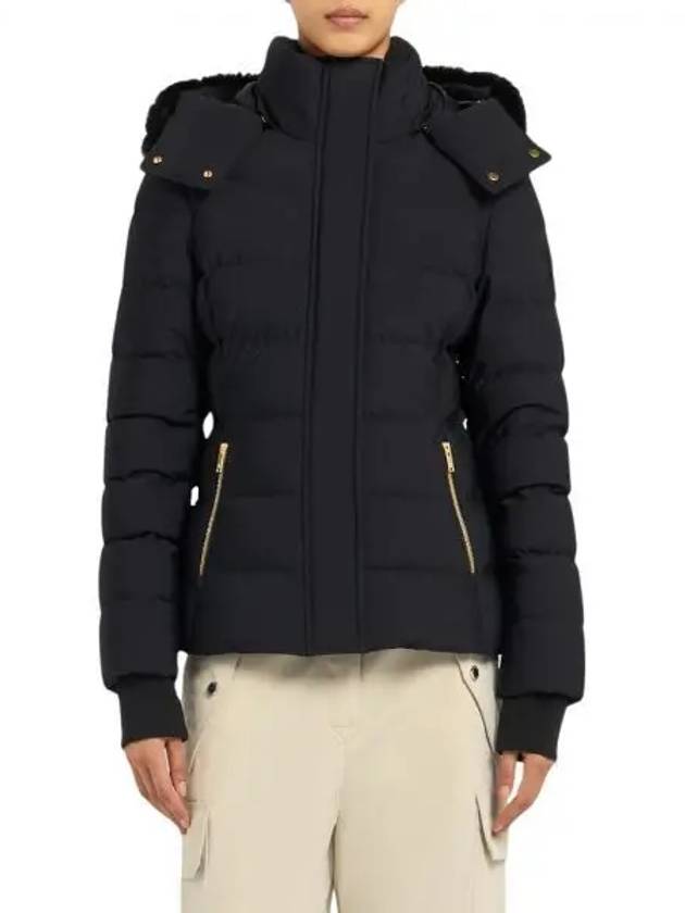 우먼 무스너클 Betta 시어링 트림 800 필 파워 다운 워터 리펠런트 자켓 블랙 W S 9900274