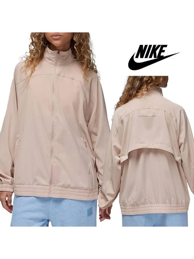나이키 바람막이 여성 조던 우븐 탑 재킷 핑크