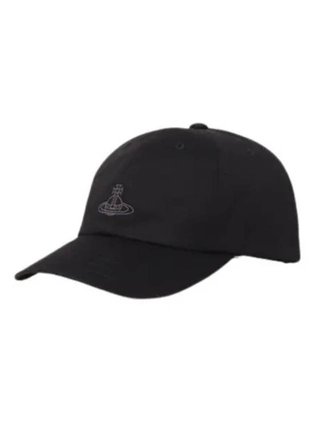 W 비비안 웨스트우드 오가닉 코튼 트윌 캡 블랙 W Vivienne Westwood Organic Cotton Twill Cap Black