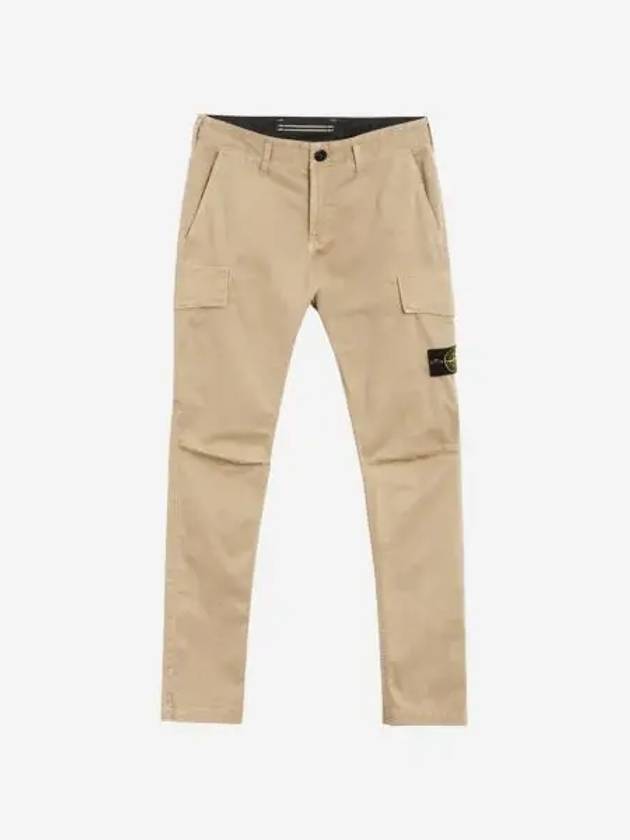 스톤 아일랜드 30604 올드 트리트먼트 오가닉 코튼 스트레치 브로큰 트윌 카고 팬츠 샌드 24SS Stone Island 30604 Old Treatment Organic Cotton Stretch Broken Twill Cargo Pants Sand 24SS