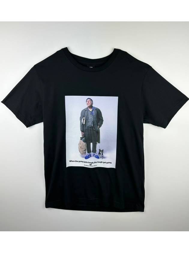 뉴발란스 티셔츠 AMT21569 할아버지 블랙 MENS 95 100