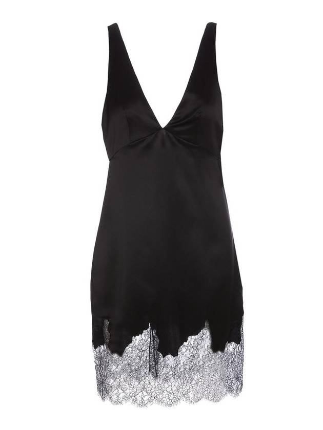 생로랑 크레페 사틴 & 레이스 드레스 728815/Y001W1000 M0010033783