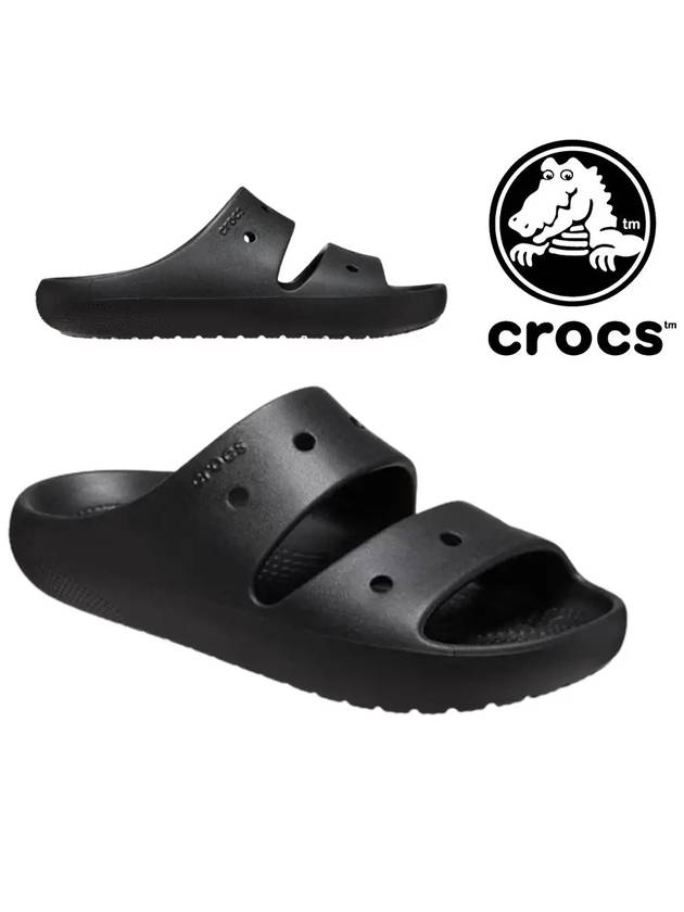 크록스 클래식 투바2 슬리퍼 블랙