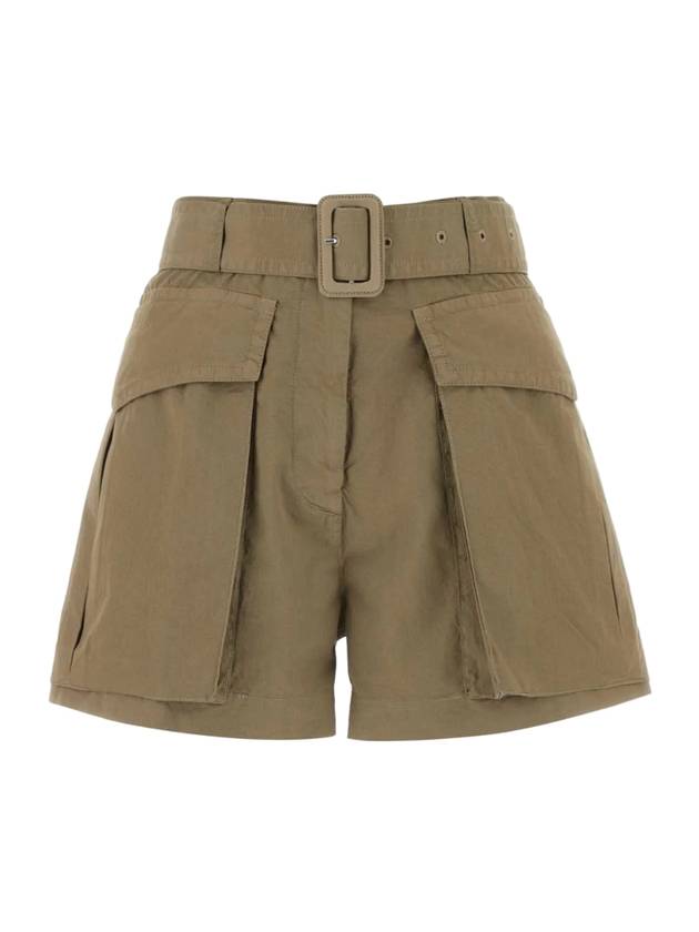 드리스반노튼 벨티트 코튼 카고 쇼츠 베이지