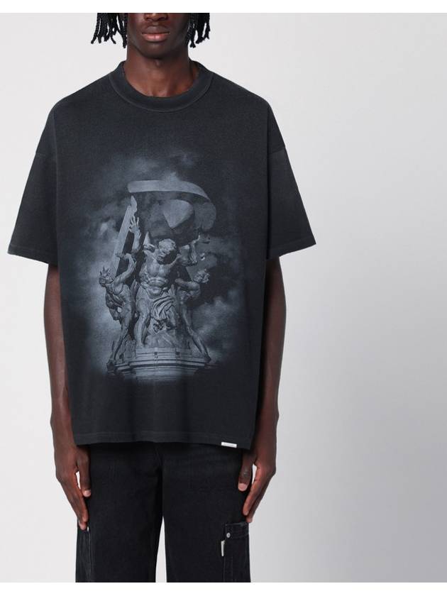 Represent Atlas black cotton T-shirt