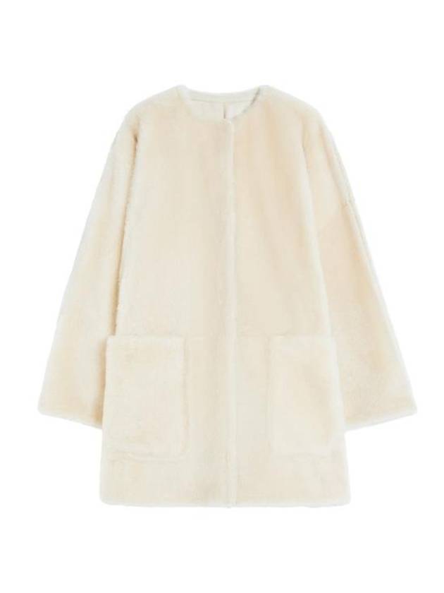 막스마라 산토스 시어링 코트 베이지