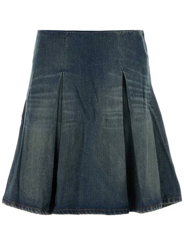 지마구아스 플리츠 미디 스커트 CORINNEMIDISKIRT_BLUE